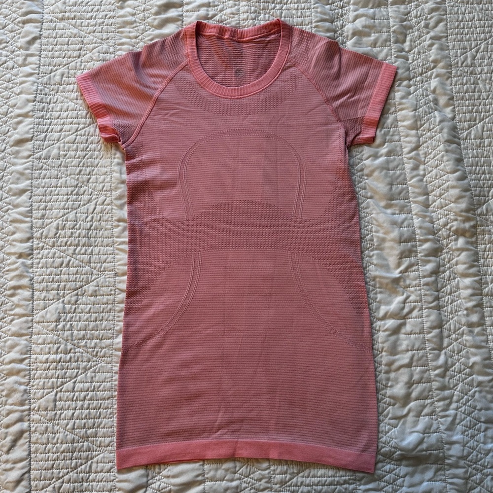 Lululemon Run Swiftly Tech Short Sleeve Shirt Pink